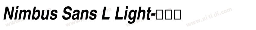Nimbus Sans L Light字体转换